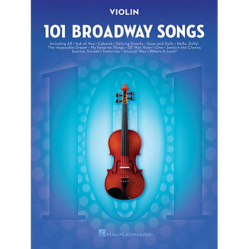 Hal Leonard 101 Broadway Songs for Violin Instrumental Folio Series Softcover