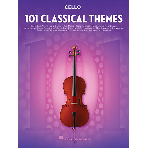 Hal Leonard 101 Classical Themes for Cello Instrumental Folio Series Softcover