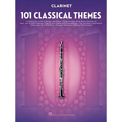 Hal Leonard 101 Classical Themes for Clarinet Instrumental Folio Series Softcover