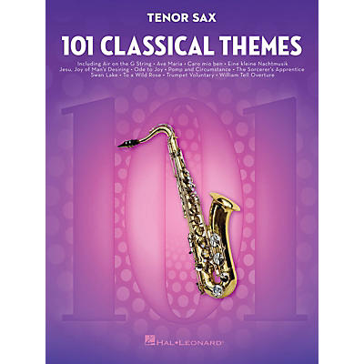Hal Leonard 101 Classical Themes for Tenor Sax Instrumental Folio Series Book