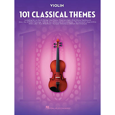 Hal Leonard 101 Classical Themes for Violin Instrumental Folio Series Softcover