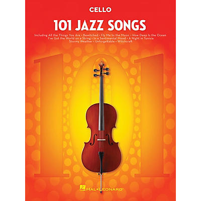 Hal Leonard 101 Jazz Songs for Cello Instrumental Folio Series Softcover