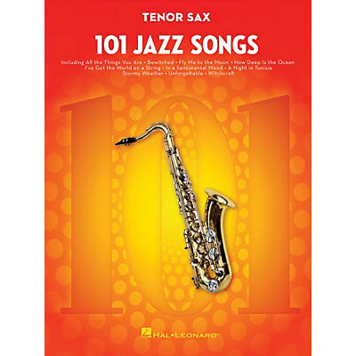 Hal Leonard 101 Jazz Songs for Tenor Sax Instrumental Folio Series Book