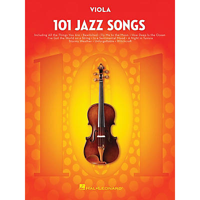 Hal Leonard 101 Jazz Songs for Viola Instrumental Folio Series Softcover