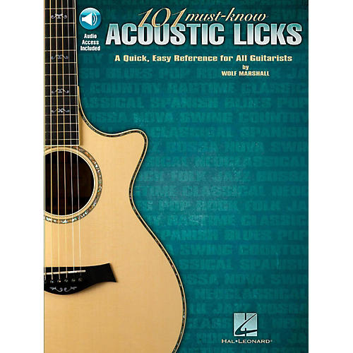 101 Must-Know Acoustic Licks Book/Audio Online