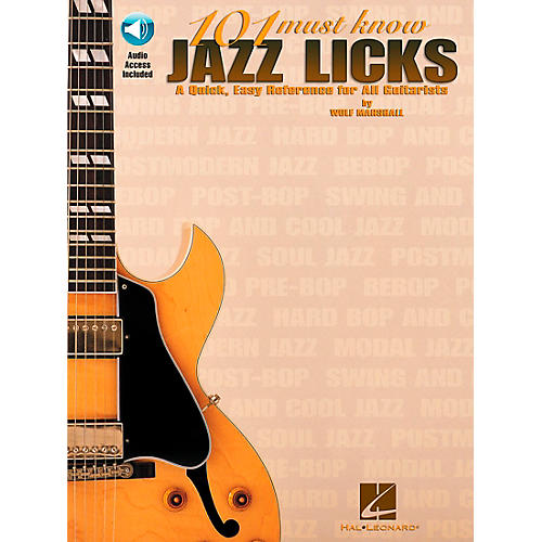 101 Must Know Jazz Licks Guitar Tab Book with CD