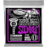 108504000000000 - Ernie Ball 3120 Coated Titanium Power Slinky Electric Guitar Strings - .011 Gauge Electric Guitar Strings