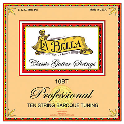La Bella 10BT Classical 10-String Baroque Tuning Set
