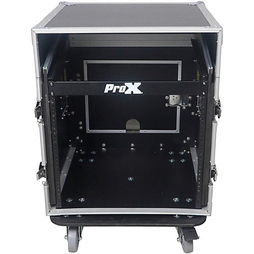 ProX 10U Rack x 10U Top Mixer DJ Combo Flight Case