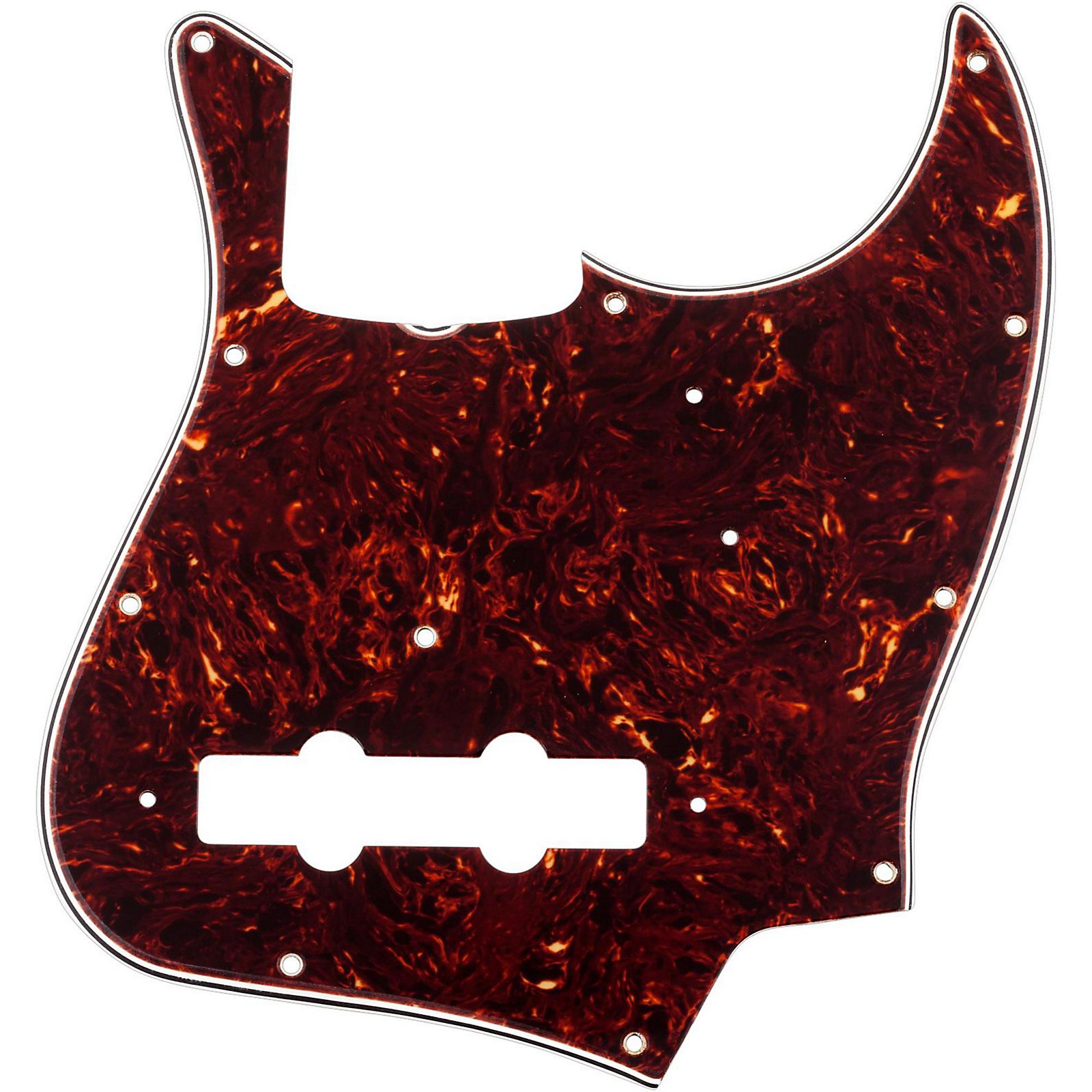 Fender 11Hole '64 Jazz Bass Pickguard, 3Ply, Brown Shell Musician's