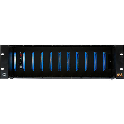 BAE 11-Space 500 Series Rack With Power Supply