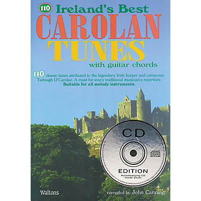 Waltons 110 Ireland's Best Carolan Tunes (with Guitar Chords) Waltons Irish Music Books Series Softcover with CD