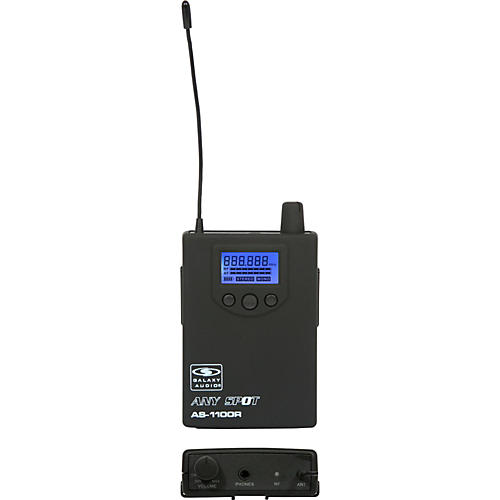Galaxy Audio 1100 Series Wireless In-Ear Monitor Receiver Frequency With EB10 Earbuds Freq N