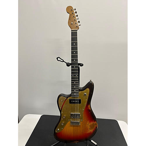 Paoletti Guitars 112 Hp90 Lefty Electric Guitar Distressed 2 Color Sunburst