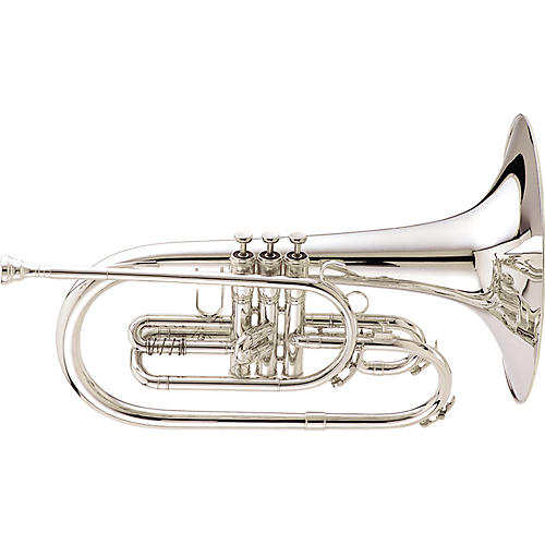 King 1121 Ultimate Series Marching F Mellophone Condition 2 - Blemished 1121SP Silver 197881021283