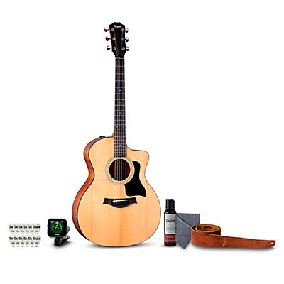 Taylor 114ce Grand Auditorium Acoustic-Electric Guitar Deluxe Pack