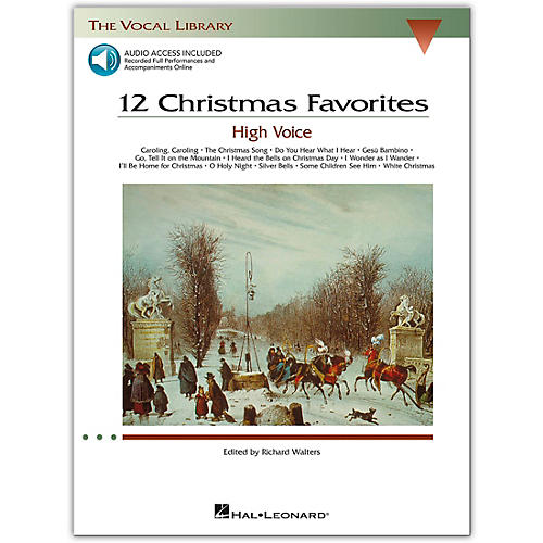 12 Christmas Favorites for High Voice Book/Online Audio