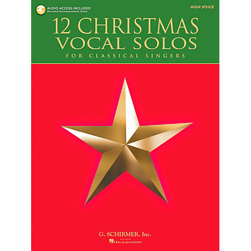 12 Christmas Vocal Solos For Classical Singers - High Voice Book/CD