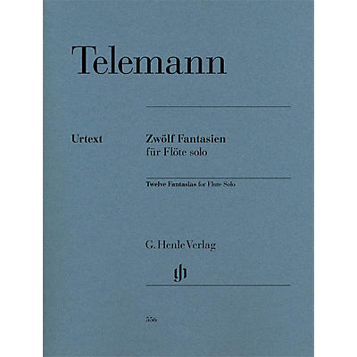 G. Henle Verlag 12 Fantasias for Flute Solo TWV 40:2-13 Henle Music Softcover Composed by Telemann Edited by Marion Beyer