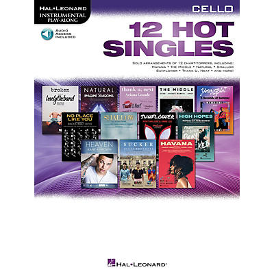 Hal Leonard 12 Hot Singles for Cello Instrumental Play-Along Book/Audio Online