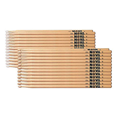 12-Pair Hickory Drumsticks