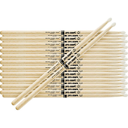 PROMARK 12-Pair Japanese White Oak Drum Sticks Nylon 2BN