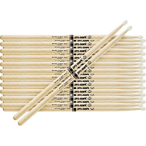 PROMARK 12-Pair Japanese White Oak Drum Sticks Nylon 5B