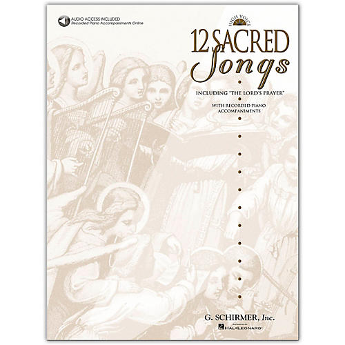 12 Sacred Songs High Voice Book/Online Audio
