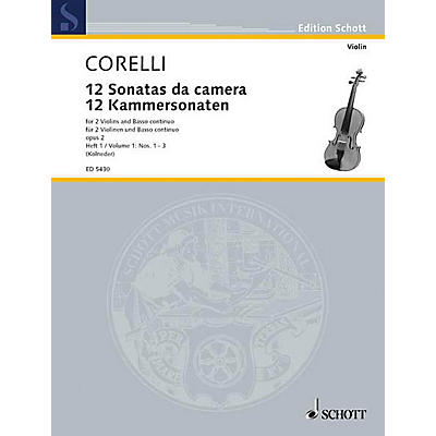 Schott Music 12 Trio Sonatas Op. 2, Nos. 1-3 (Score and Parts) Schott Series Composed by Arcangelo Corelli