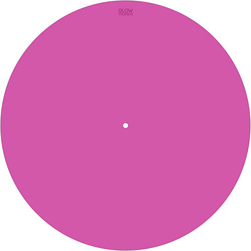 12 in. UV-activated Pink Glow DJ Slipmat