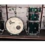 Used Gretsch Drums 125th Anniversary Round Badge Drum Set USA Custom Shop Drum Kit CADILLAC GREEN