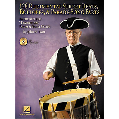 Hal Leonard 128 Rudimental Street Beats, Rolloffs, & Parade-Song Parts Book/CD