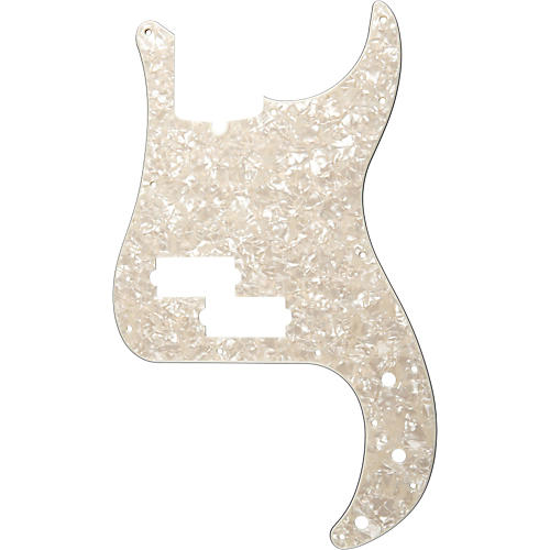 13 Hole Standard P Bass Pickguard Aged White Pearl