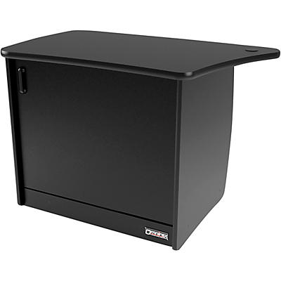 Omnirax 13-Rack Unit, CPU Cubby and Door to Fit on the Left Side of the OmniDesk - Black