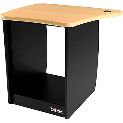 Omnirax 13-Rack Unit Left-Side Cabinet for OmniDesk Suite - Maple
