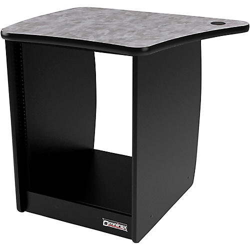 Omnirax 13-Rack Unit Left-Side Cabinet for OmniDesk Suite -Pewter Brush Pewter Brush