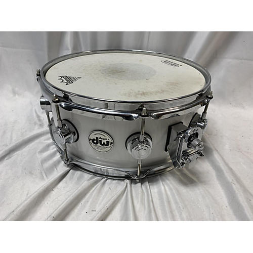 DW 13X5.5 Collectors Series Santa Monica Snare Drum Drum Gloss White 195