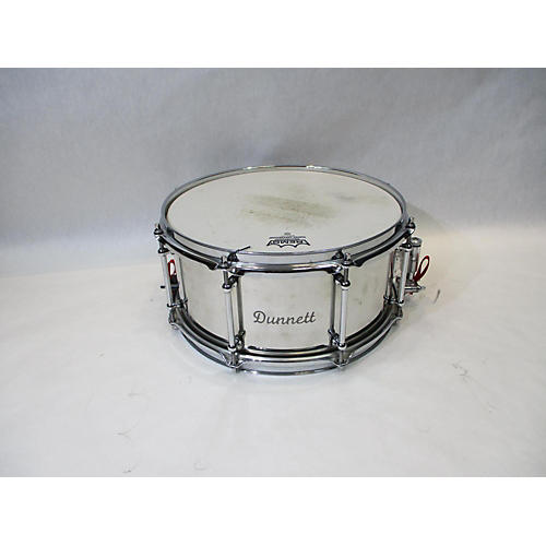 Dunnett 13X6.5 Classic Stainless Steel Snare Drum Chrome 197