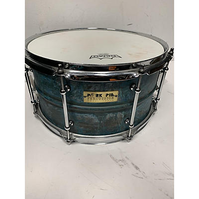 Pork Pie USA 13X8 Brass Patina Snare Drum Drum