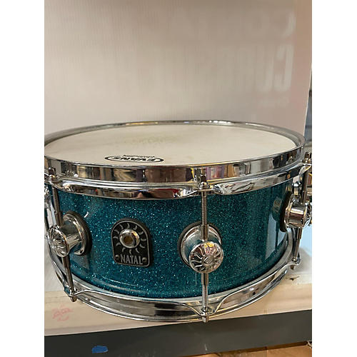 Natal Drums 13in Original Maple 13x5.5 Drum Blue Sparkle 31