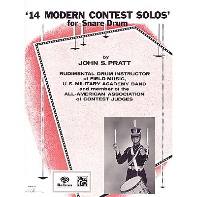 Alfred 14 Modern Contest Solos for Snare Drum Book