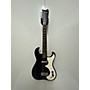 Used Silvertone 1448 Solid Body Electric Guitar Black and White
