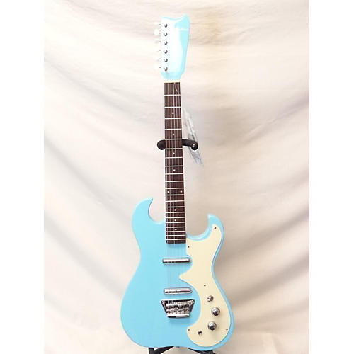Silvertone 1449 Reissue Solid Body Electric Guitar Daphne Blue