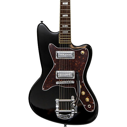 Silvertone 1478 Solid-Body Electric Guitar Gloss Black