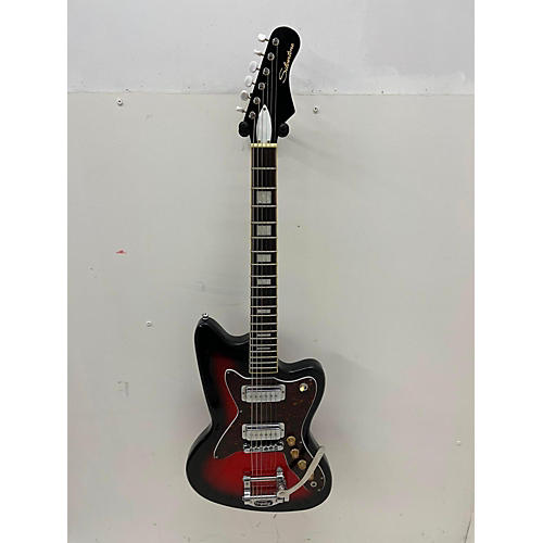Silvertone 1478 Solid Body Electric Guitar RED SUNBURST