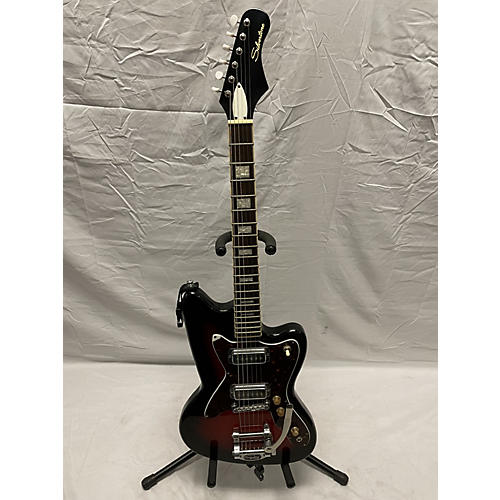 Silvertone 1478 Solid Body Electric Guitar RED SUNBURST