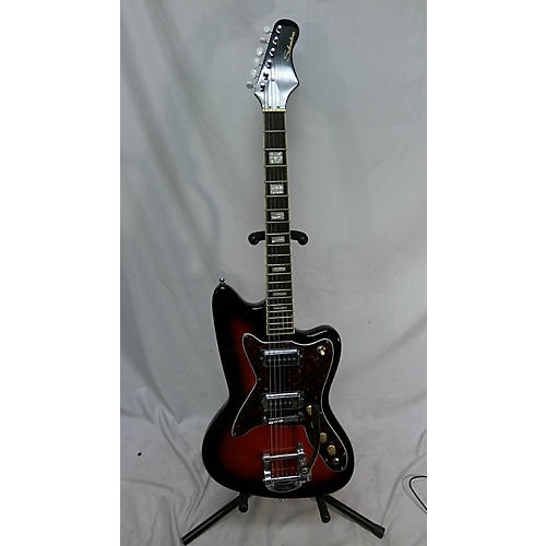 Silvertone 1478 Solid Body Electric Guitar Red Sunburst