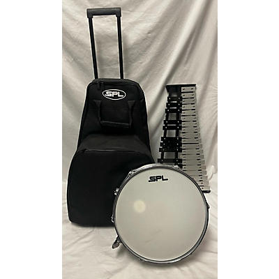SPL 14X4 Snare Drum/Bell Percussion Kit With Rolling Bag Drum