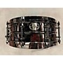 Used Ludwig 14X5  Black Magic Snare Drum Black Chrome 210