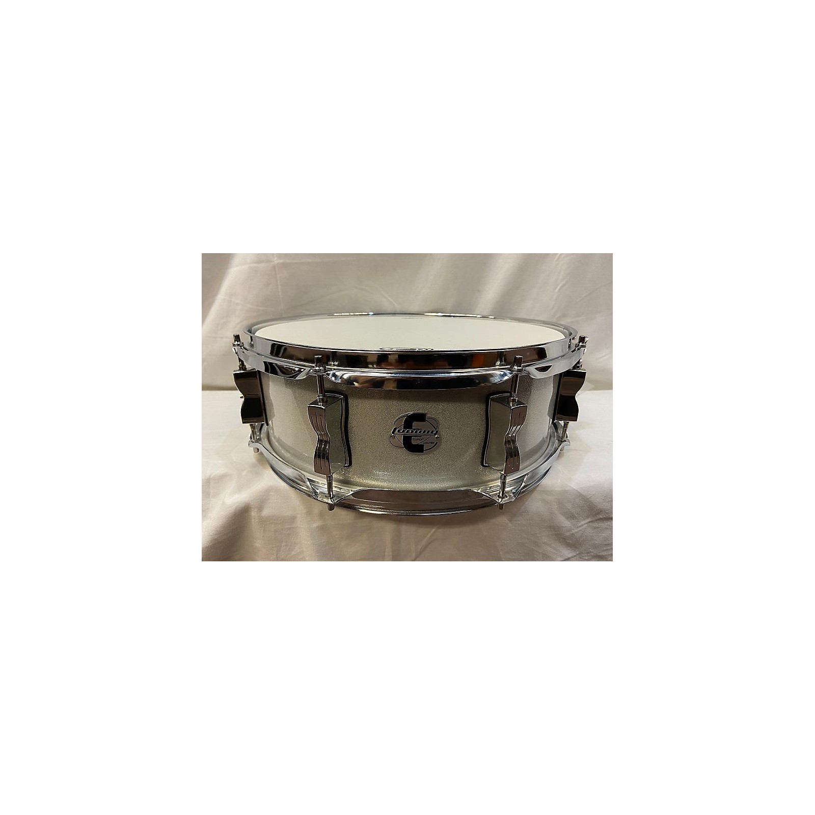 Used Ludwig 14X5 Ludwig Element Evolution Drum Silver Sparkle 210 ...